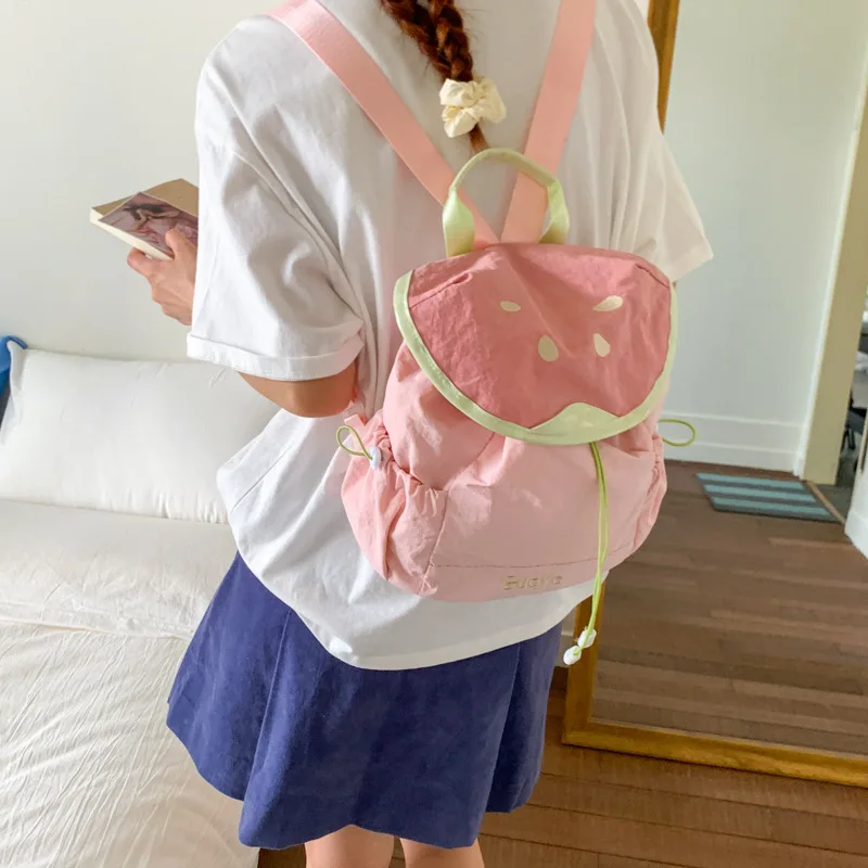 

2025 Lightweight New Backpack Cute Cartoon Fruit Shape Backpack Children's Bag Girl Style Design Backpack