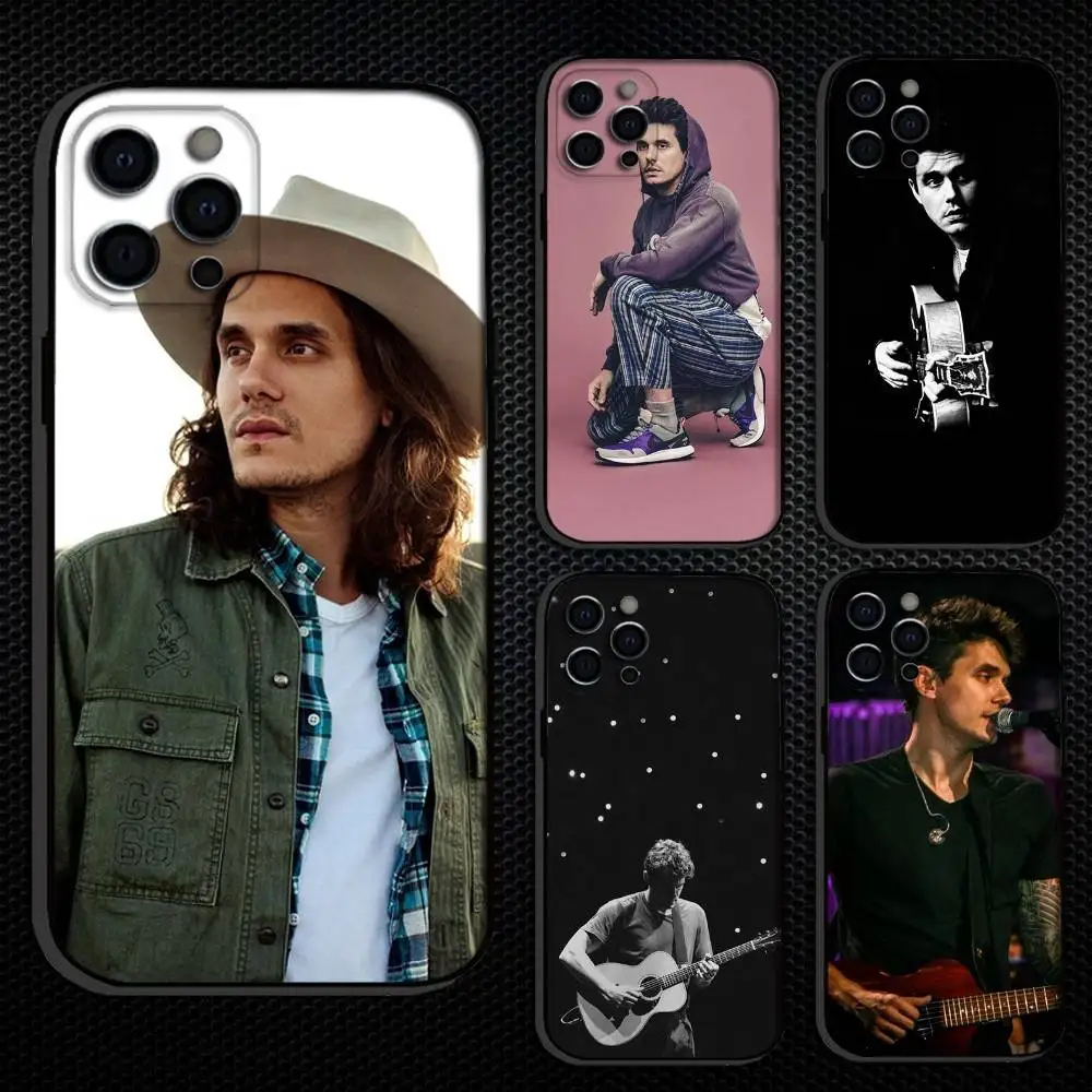 

J-John M-Mayer Phone Case For iPhone 16,15,14,13,12,11 Plus,Pro Max, Others Soft Black Cover