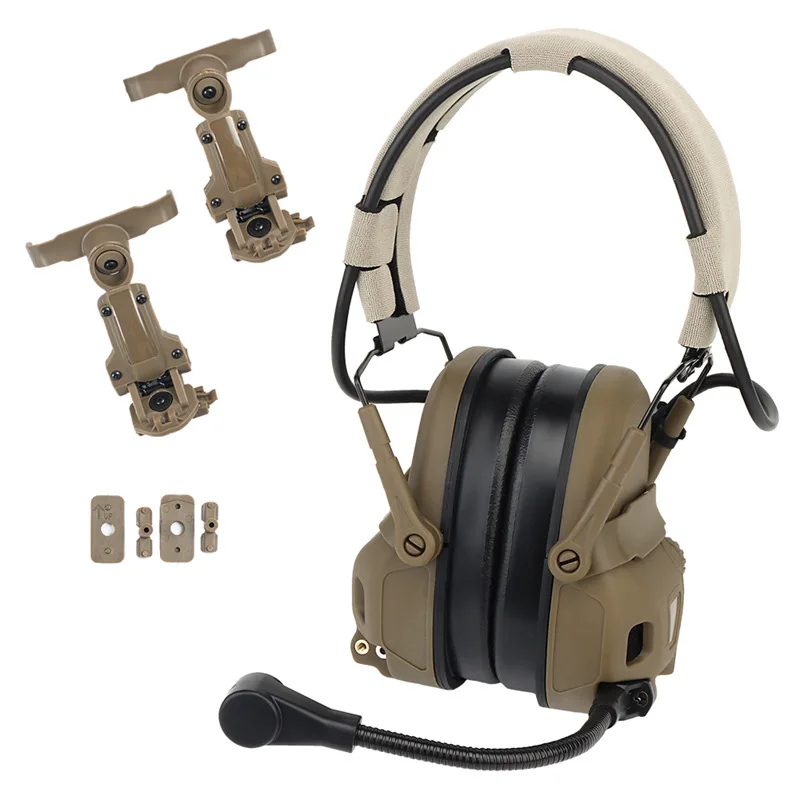 

Pickup version tactical earphones, film and television props, multi-accessory guide rail adapter