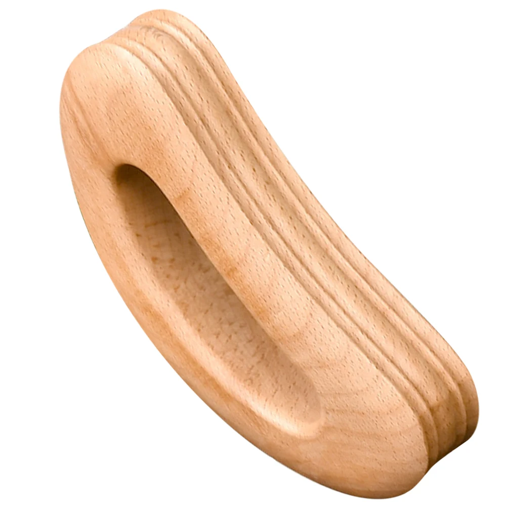 

Wooden Neck Shoulder Massager Handheld Small Wood Body Tool Acupuncture Relief Fatigue Back Biscuit Lightweight Compact Gifts