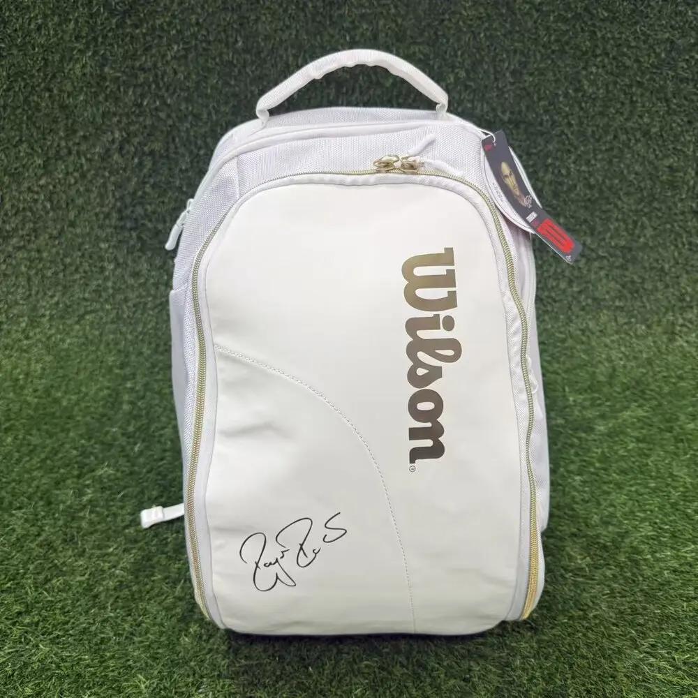 Wilson New Multi-function Tennis Backpack Tennis Bag 2-3 Rackets Bag Badminton Package Tennis Racquet Backpack Platinum Style