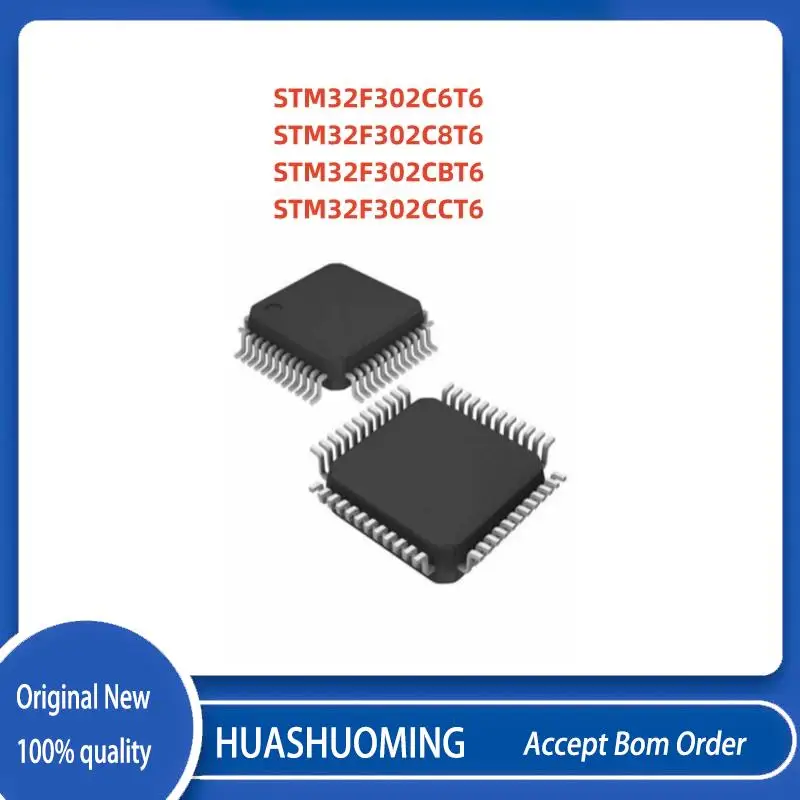 NEW 5Pcs/Lot STM32F302C6T6 STM32F302C8T6 STM32F302CBT6 STM32F302CCT6 STM32F302C STM32F302    LQPFP-48