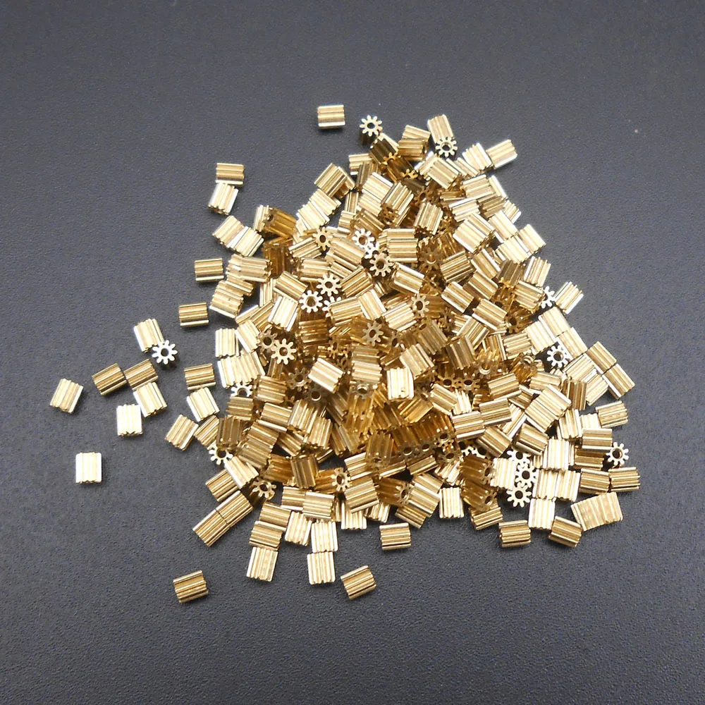 0.5M Brass Spur Gear Mechanical 0.5 Modulus 20/24/30/60/100 Teeth Height(Lenght) 3MM Bore Hole Aperture 2.48MM-5.98MM Tight Fit