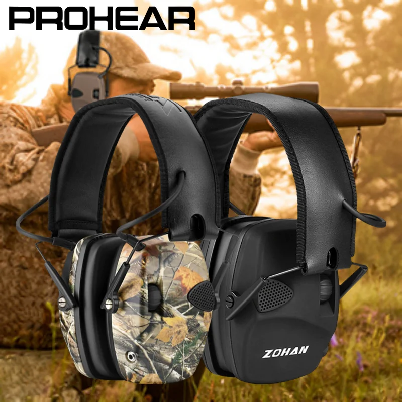 

ZOHAN 3Pcs Shooting Electronic Earmuffs Noise Reduction Hearing Protection Professional Ear Protection for Hunting Moving Gift