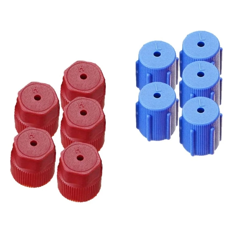 10Pcs Automotive Air Conditioner Port Caps Cover for R134a High & Low Side Seals Dropshipping