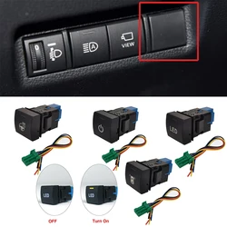 1pc Power LED Light Steering Wheel Heating Radar Camera Recording Switch for Toyota Camry Xv70 2018 RAV4 2020 Avalon Prado 2019