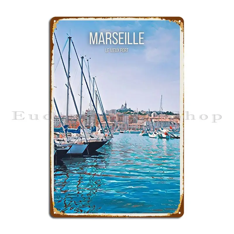 Посещение Марсель, металлическая табличка, постер, гараж, настенная печать, клубная жестяная вывеска, постер Посещение Марсель, металлическая табличка, постер, гараж, настенная печать, клубная жестяная вывеска, постер
