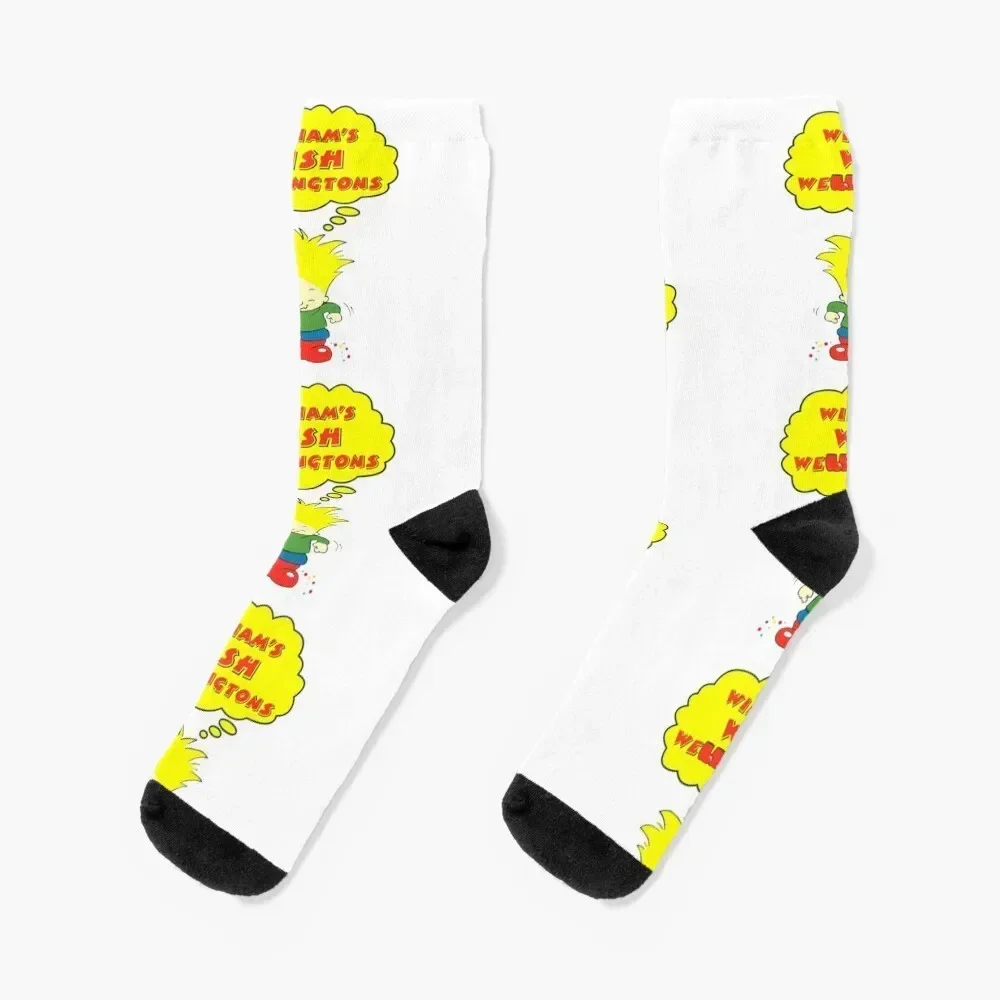 William's Wish Wellingtons - Retro Children's TV Socks golf gifts funny sock Socks For Man Women's