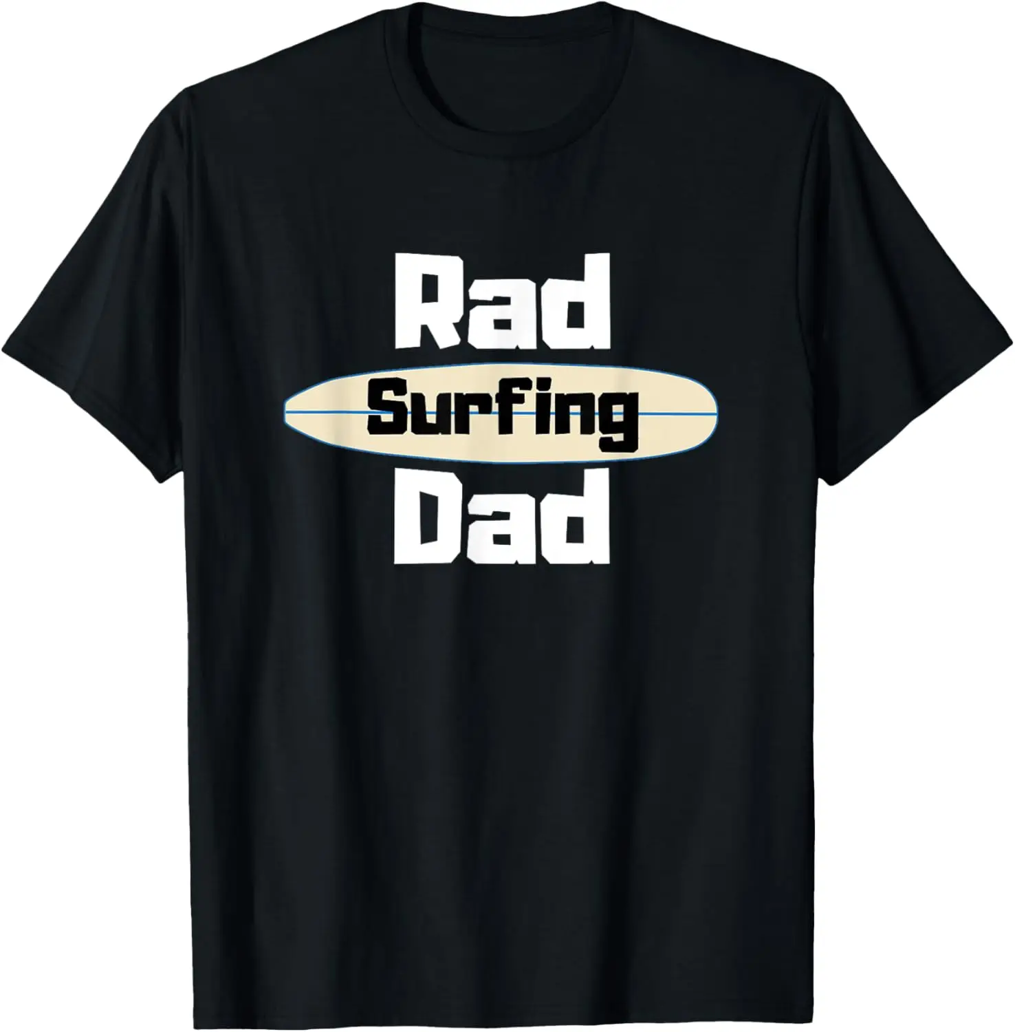 Mens Rad Surfing Dad T-Shirts Mens Surfer surf board shirt