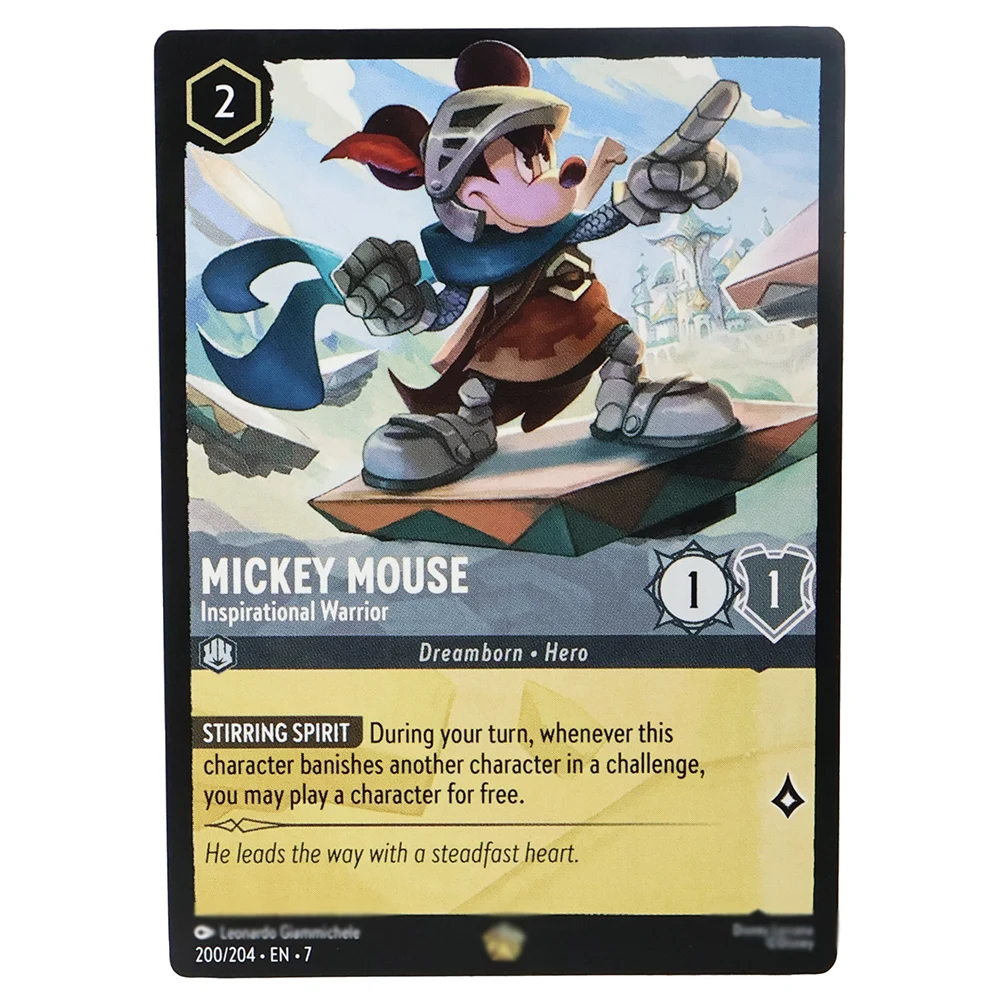 Version anglaise PROXY Lorcana chapitre 6 chapitre 7 cartes Dalsy TIC ET TAC Tiana Tigrou Basil Baymax YamaTCG jeu cartes de Collection