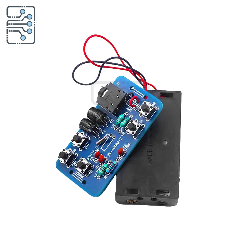 

FM radio kit RDA5807 audio module 76~108MHZ radio module 1.8-3.6V electronic production training DIY kit