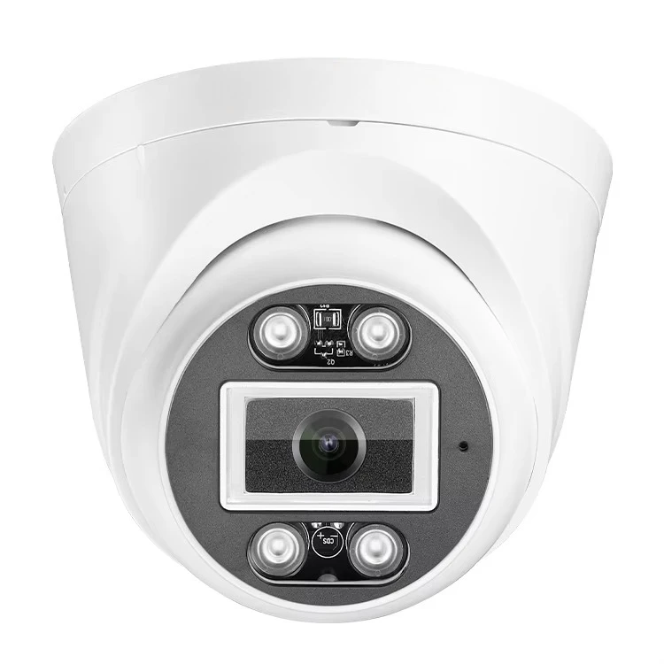 

4MP POE IP Security Dome Turret Camera with Audio Human Face Detection Night Vision Indoor Outdoor