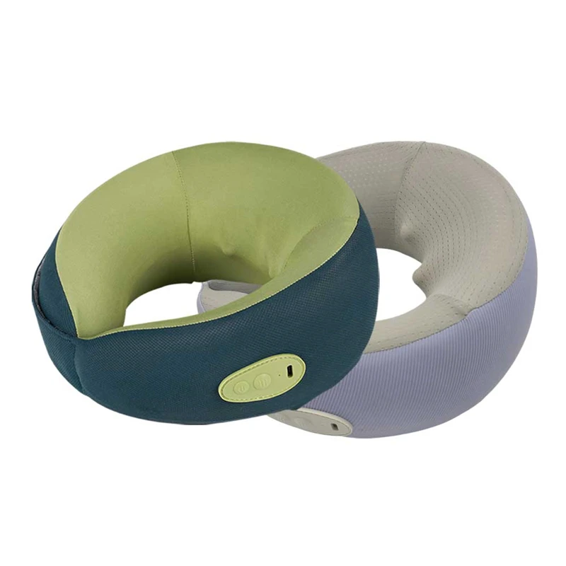 

Portable rechargeable U-shaped massage pillow multi-function car cervical spine massager memory heating neck pillow