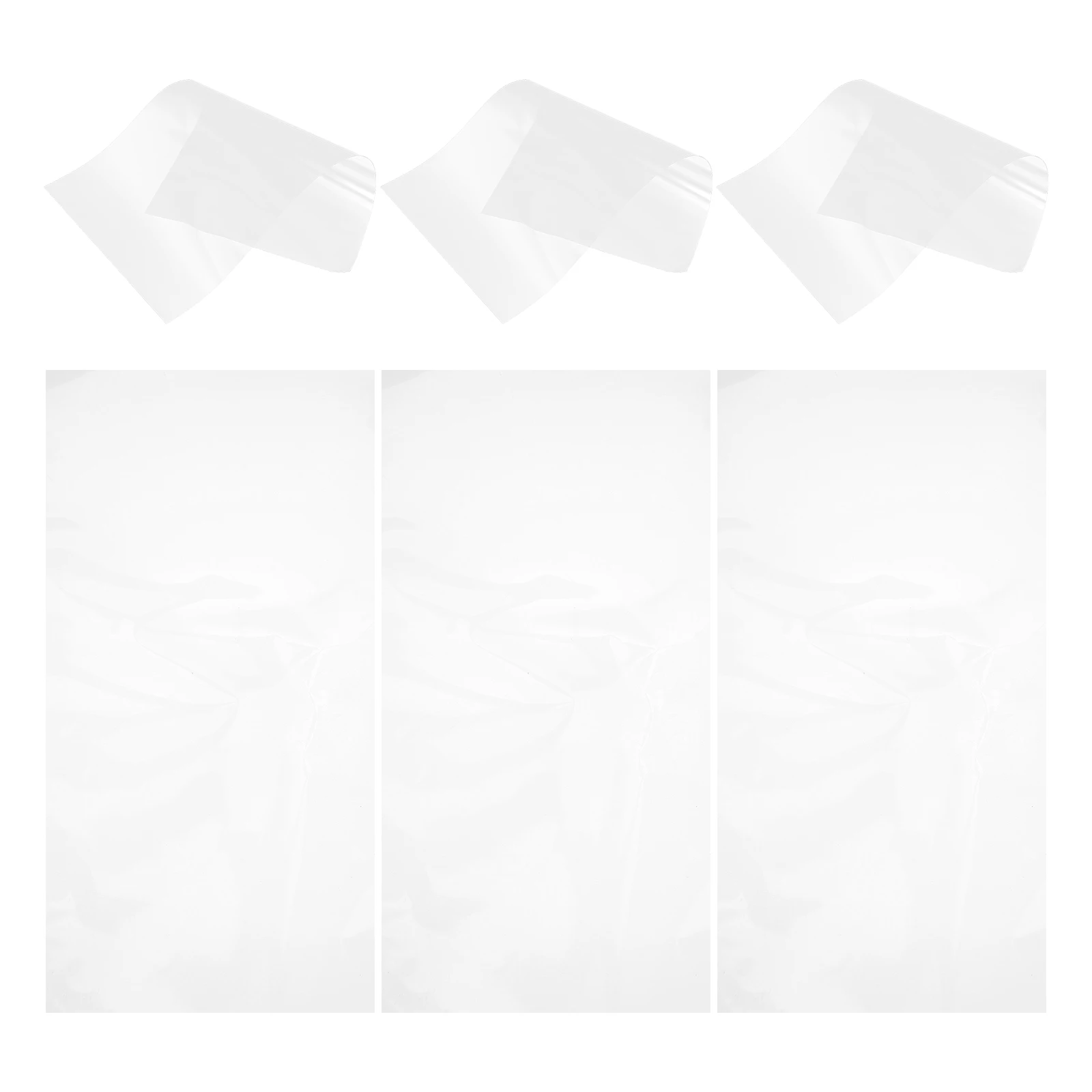 

6pcs Transparent Vent Covers 15.52X8.06 Inch Self-Adhesive Pet Material Uv Resistant Durable Airflow Friendly Easy Clean Ceiling