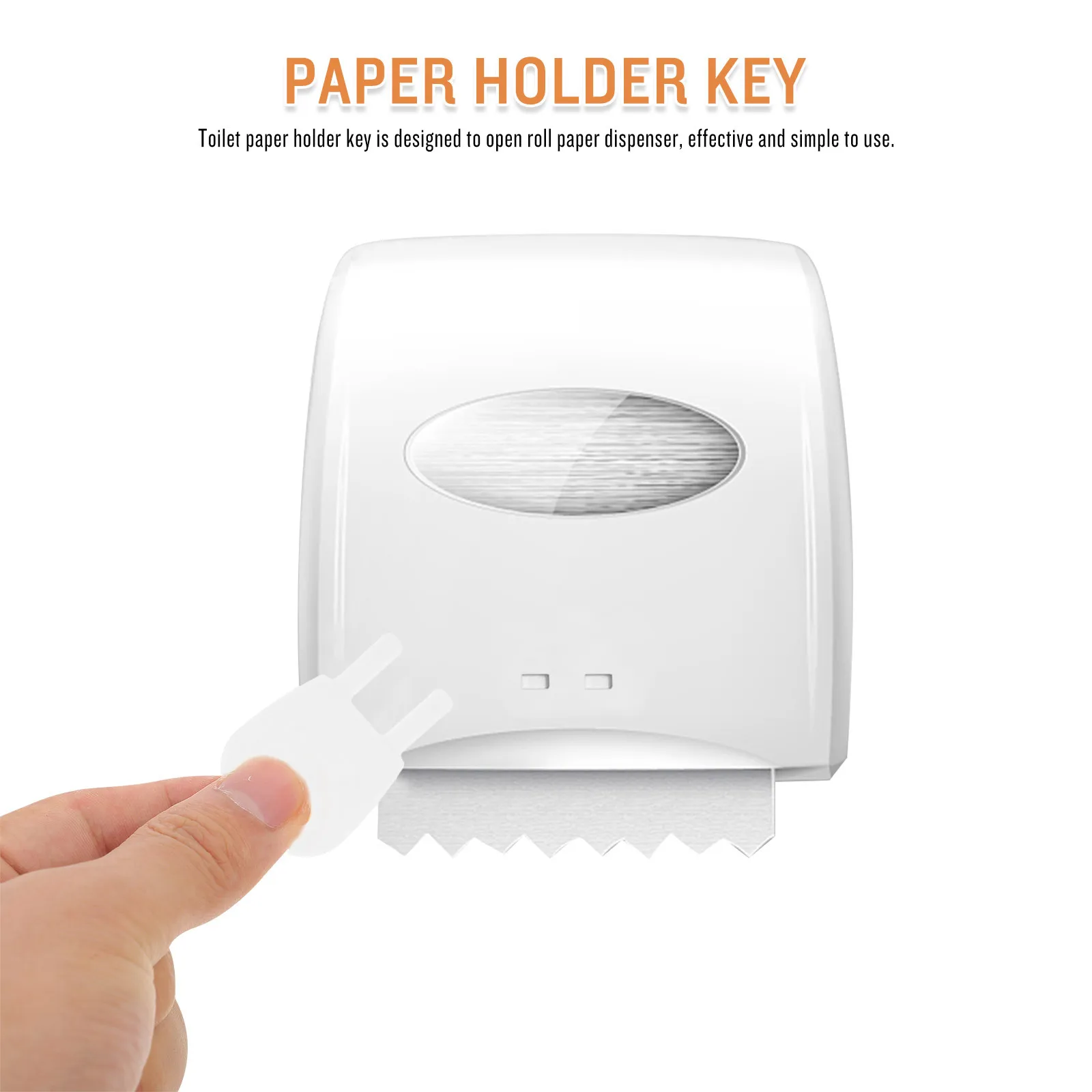 Stylish Plastic Toilet Paper Dispenser Key Convenient Solution for Janitorial Staff and Maintenance Toiet Paper