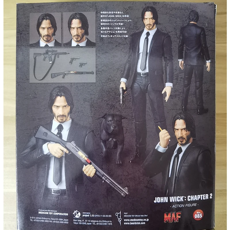 جون ويك الفصل 2 شخصيات الحركة ، دمية الرعب ، المفاصل البلاستيكية القابلة للتحصيل ، المفاصل المنقولة ، نموذج هالوين ، هدية لعبة ، 6 "، Mafex 085