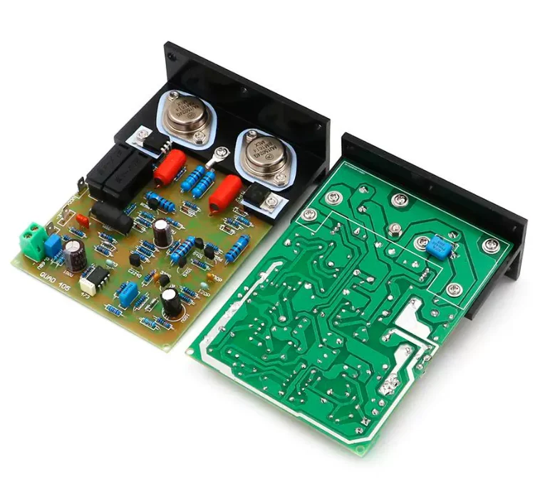

Original machine direct engraving QUAD405 imitation Guodu power amplifier finished board 100W + 100W 8R