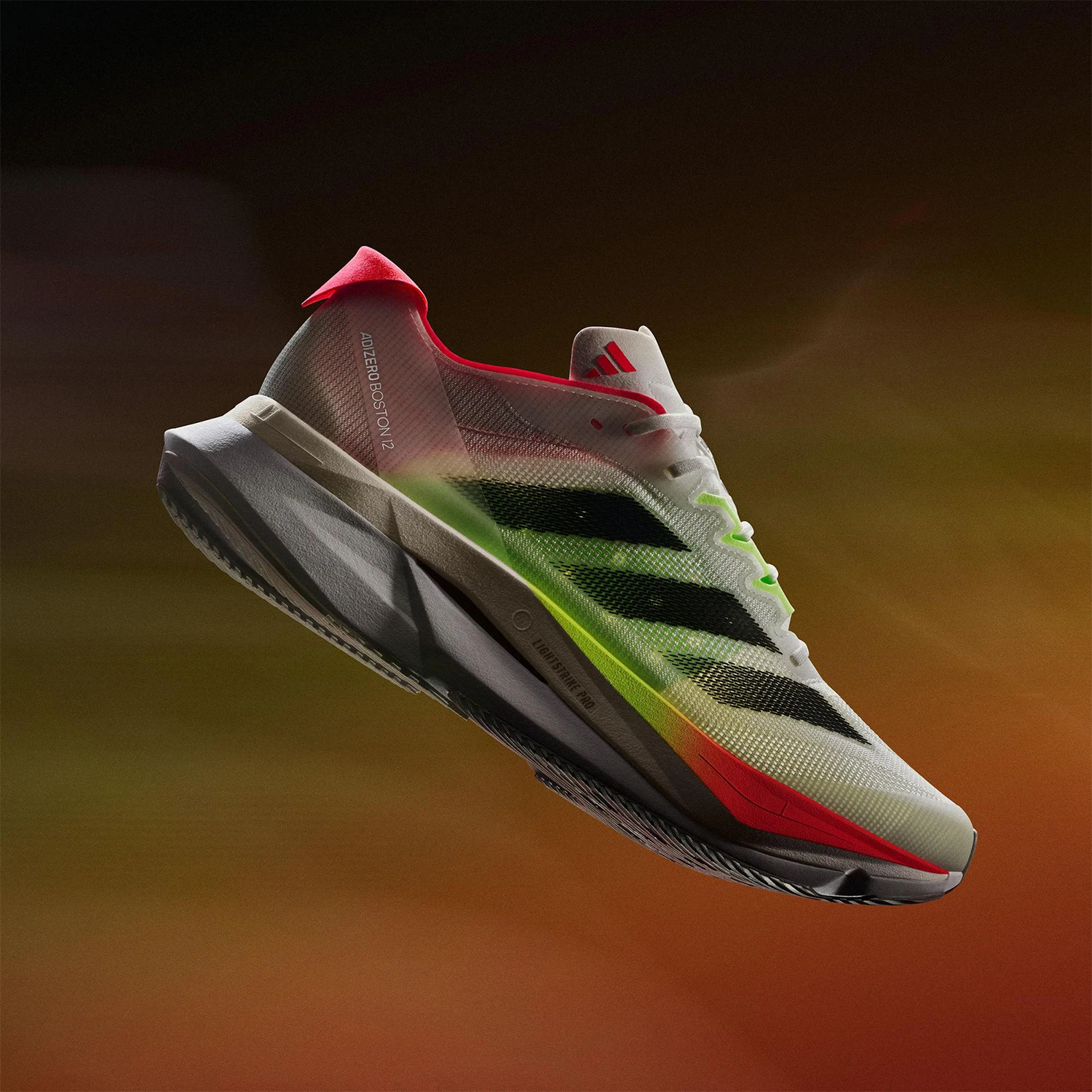 Zapatillas Adidas Originals Boston 12 para mujer, ligeras, transpirables, suela gruesa, JQ2554