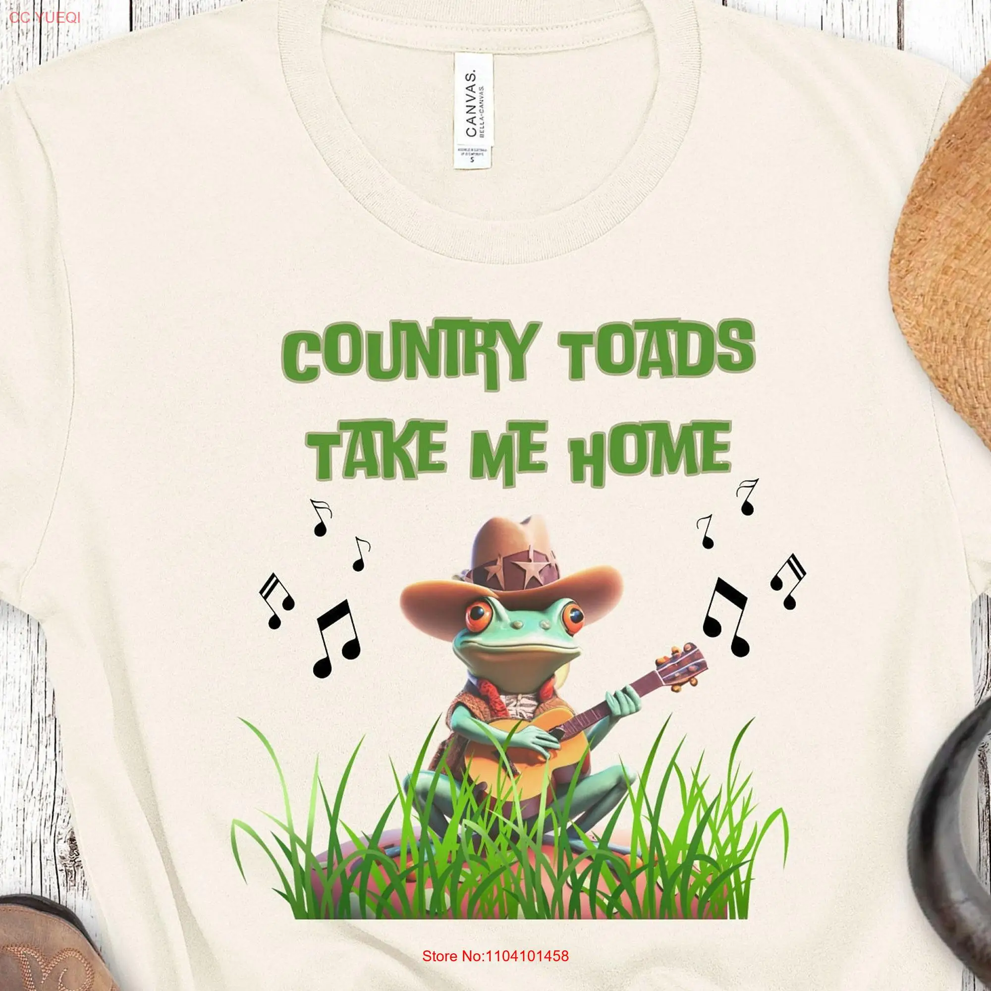 Cottagecore Country Mushroom Frog Toad Take Me Home T Shirt Music Lover Funny Cute long or short sleeves