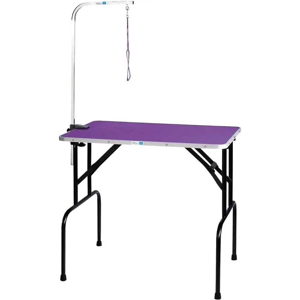 Master Equipment Grooming Table w/36In Grooming Arm, 30x18In ple