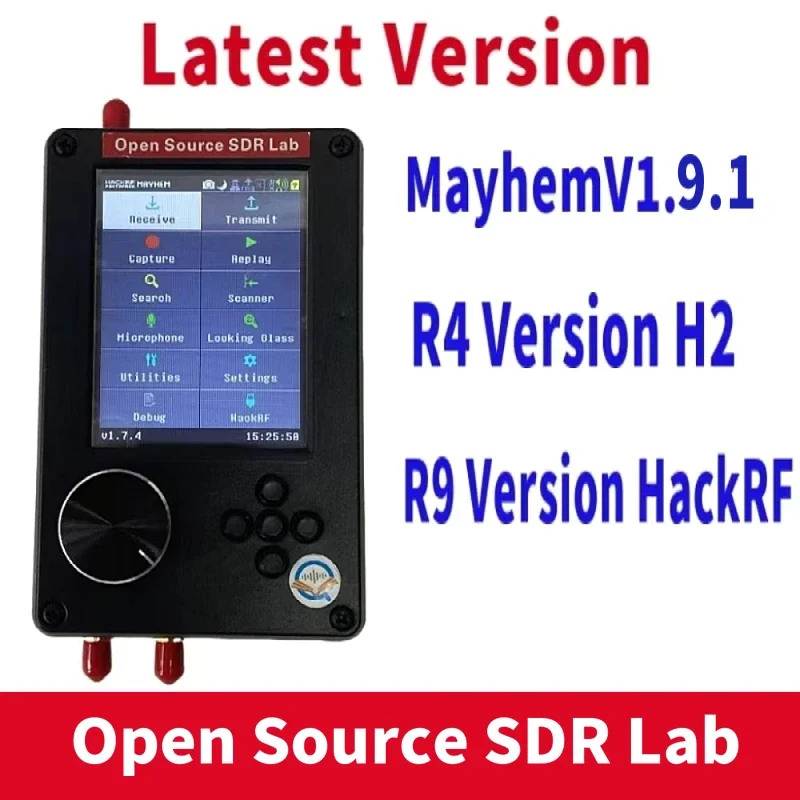 Neu zusammen gebauter hackrf porta pack h2 hackrf ein 1mhz bis 6ghz sdr mit mayhem 2.0.0 firmware flashed