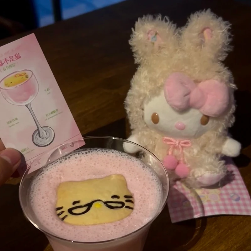 漫画ハローキティサンリオイースター子猫バックパックアクセサリーかわいいぬいぐるみキーホルダー女の子ぬいぐるみキーホルダーおもちゃアクセサリーギフト