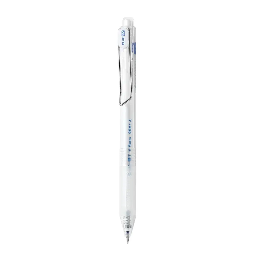 Transparent 0.5MM ST Tip Gel Pen Quick Dry Black/Red/Blue Ink Ballpoint Pen Neutral Pen Student
