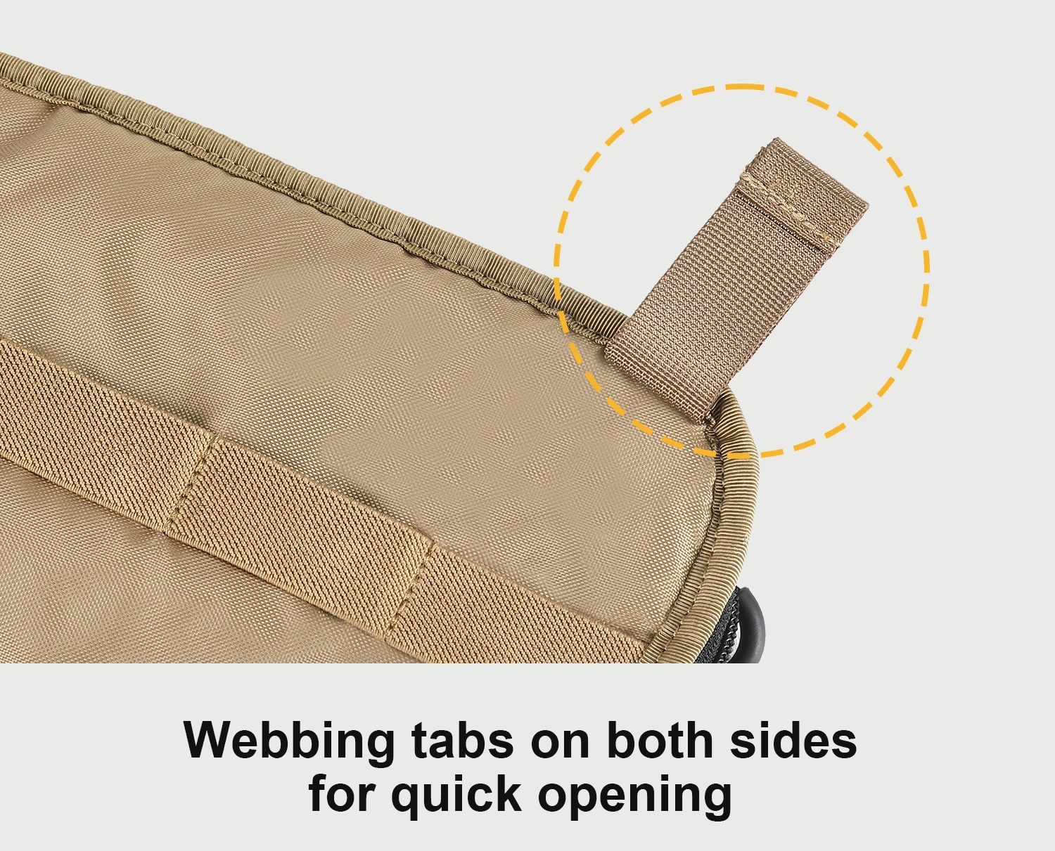 VOTAGOO Taktische Verdeckte Tragetasche Gürteltasche Handfeuerwaffen-Tasche CCW Hüfttasche aus Cordura 500D Nylon für Taktische Ausrüstung – Detail 13