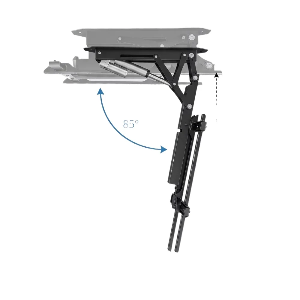 Electric remote control ceiling TV stand with remote control function, automatic folding, flipping and descending stand
