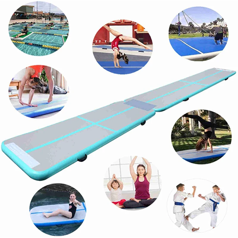 3-6m Gymnastics Air Track Training Gym Yoga Wear-resistant Airtrack Gym Mattress water yoga mattress for Home/Beach/Water yoga