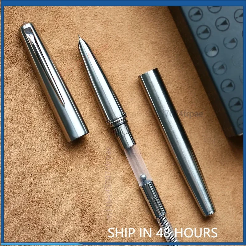 For MOONMAN Ti200 Light Titanium Alloy Pen 14K Gold Hooded Nib Daily Calligraphy Practice Gift Pen For Adults Students