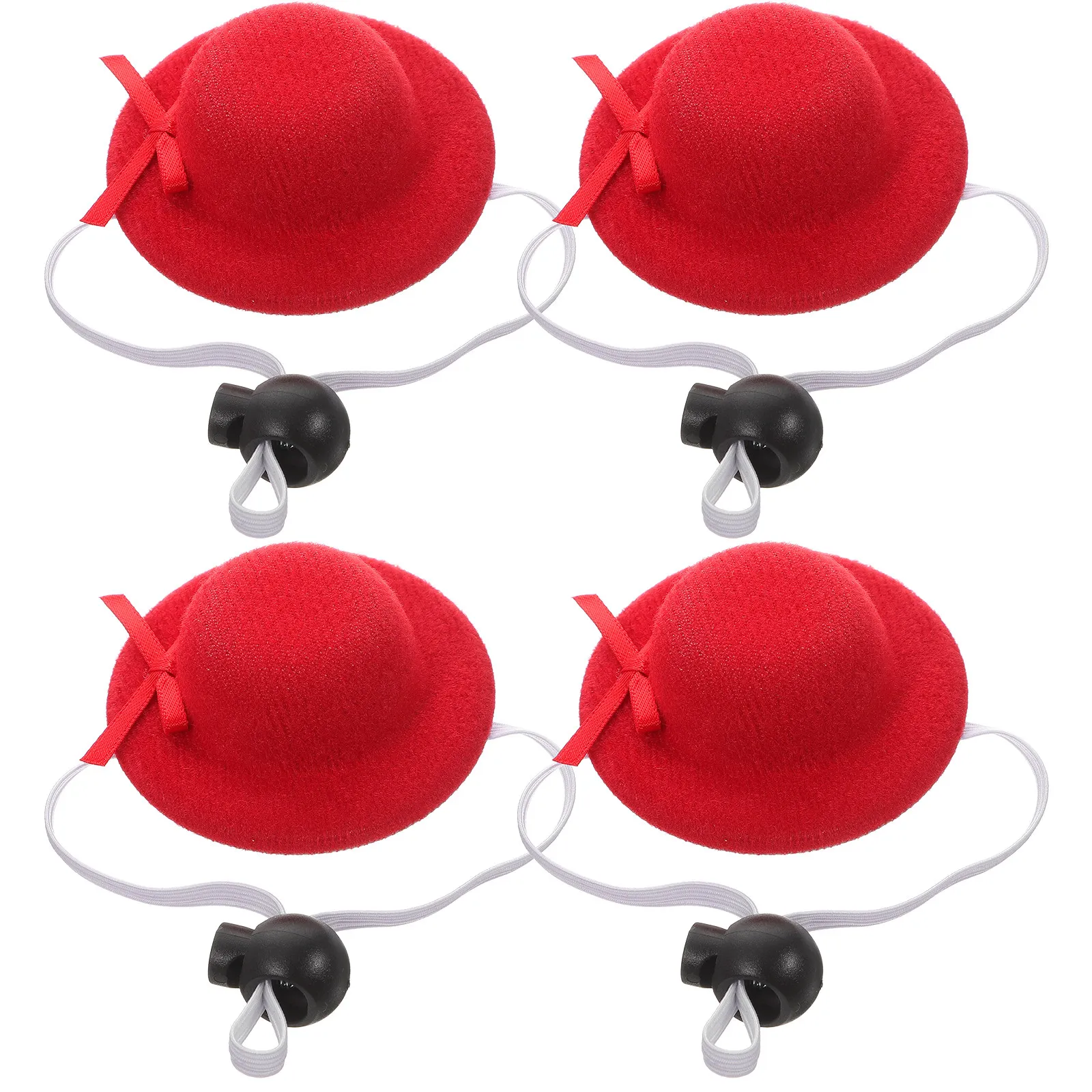 4Pcs Miniature Hats Mini Formal Hats for Crafts Making DIY Photo Props Hair Pet Accessories Tiny Formal Hat Pet Hat