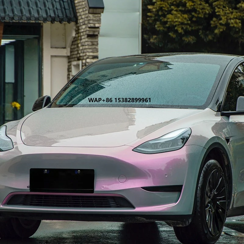Fantasy Volcanic Ash Car Wrap Film Air Bubble Free 1.52*18m Chameleon Gray Color Changing Film for  Car Wrap Film