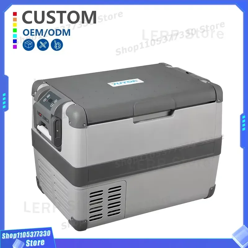 55L Portable Compressor Freezer Outdoor Car Cooler Box 12v Mini Car Fridge for Yachts and RVs