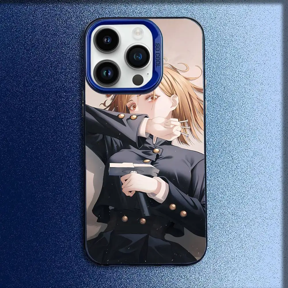 J-Jujutsu Nobara Kaisen Kugisaki Phone Case For iPhone 17,16,15,14,13,12,11,Pro,Max,Plus,E,SE4,Air,Mini Blue IMD Box