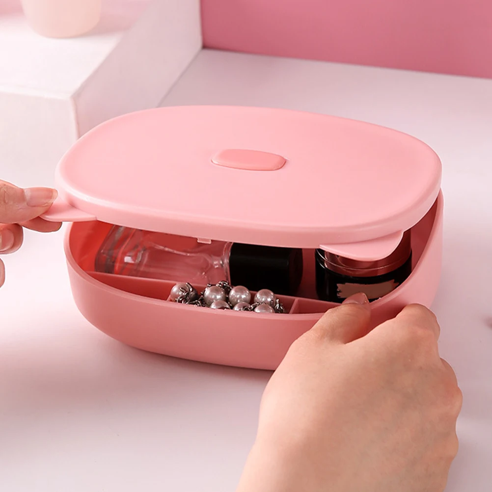 

Cat Ear Box White Portable Clip Hair Tie Storage Organizer Storage Organizer for Hair Accessories Jewelry Travel