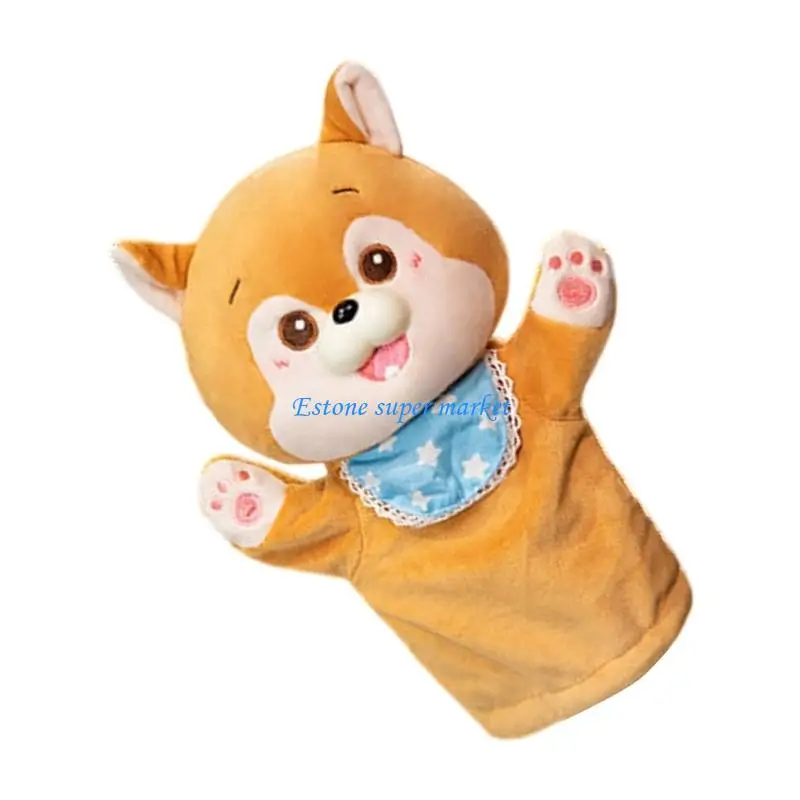 090B Kids Plush Animal Hand Puppet Figure Doll Interactive Role Play Storytelling Toy
