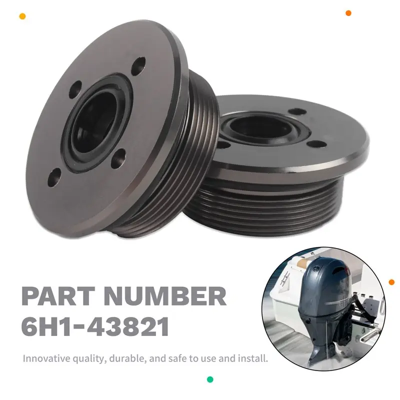 For 60-90HP Outboard Tilt Trim End Cap Seal 6H1-43821- 2PCS For 70TLRY, 90TLRA, 60TLRA Models
