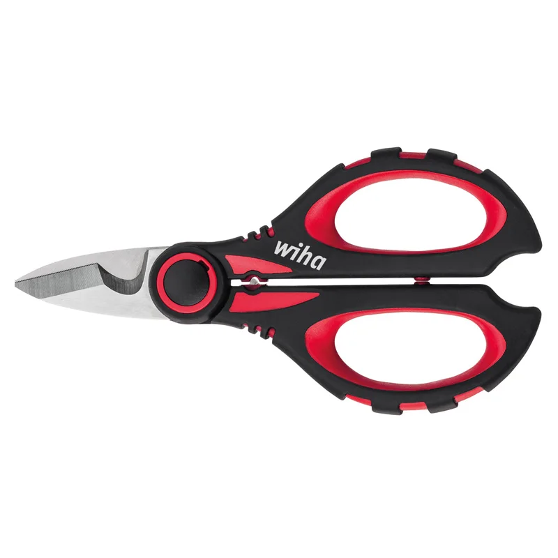 Wiha 41923 Craftsman\'s Cutters Electrician\'s Universal Scissors with Crimp Function 160mm