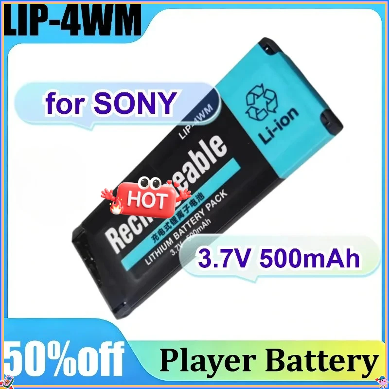 

New LIP-4WM 3.7V 500mAh for SONY MD RH1 EH1 NH1 NH3D MJ97 HiMD Player Rechargeable Battery