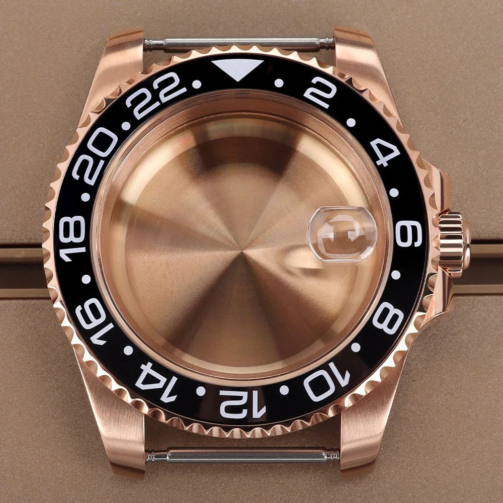 

NH34 40mm 200M Waterproof Watch Case Sapphire Glass For SUB GMT NH35 NH36 NH38 NH34 4R NH72 Miyota8215 2824 Movement 28.5mm Dial