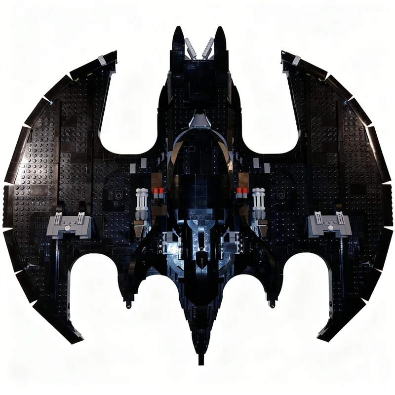 2908pcs MOC Batwing B Model Model Toys Building Blocks Construction Christmas Gifts Creative Education Birthday Kids Assemble view 2