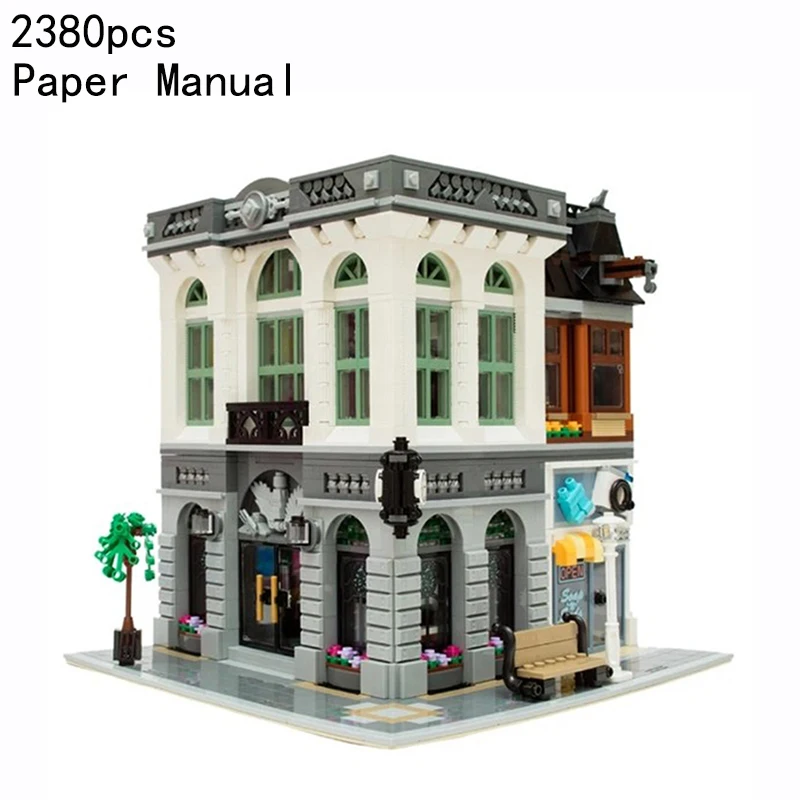 2380 Teile Bank-Baustein-Set DIY Konstruktionsmodell Bausteine Kompatibel mit Set 10251 Geburtstags- und Weihnachtsgeschenke für Erwachsene