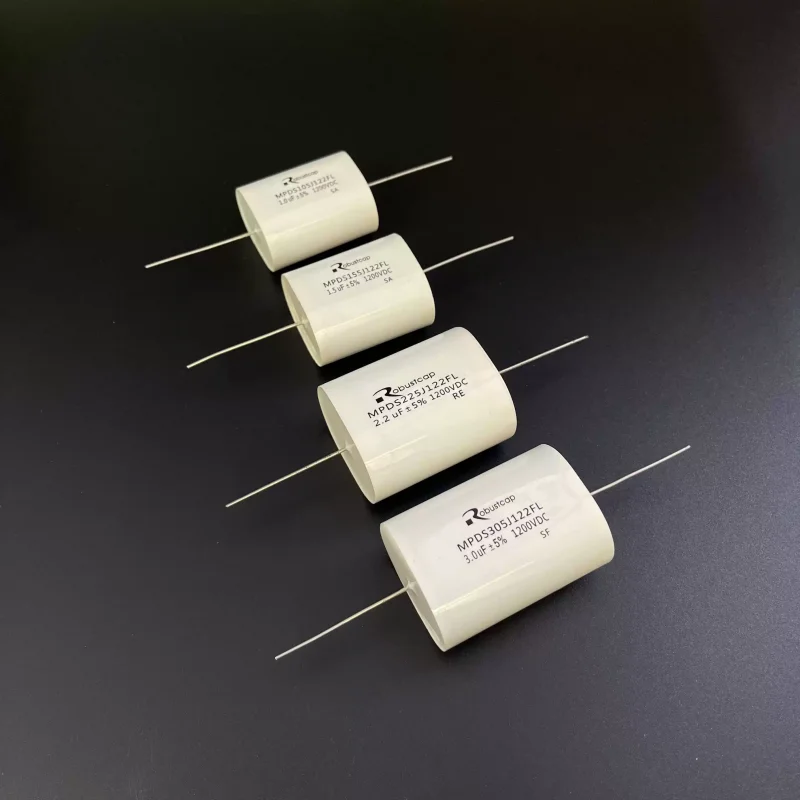 

5 шт. осевой конденсатор 1 мкФ 1,5 мкФ 2 мкФ 2,2 мкФ 1200 В медный контакт IGBT неиндуктивный конденсатор