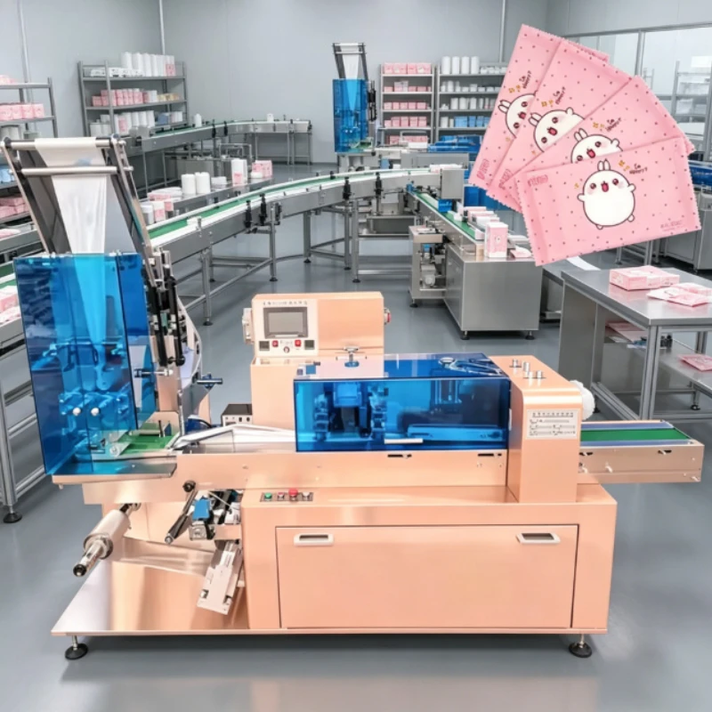 Customized High-Speed Single Sachet Wet Wipe Manufacturing Machine State-of-the-Art Wet Wipes Stacks Production Line