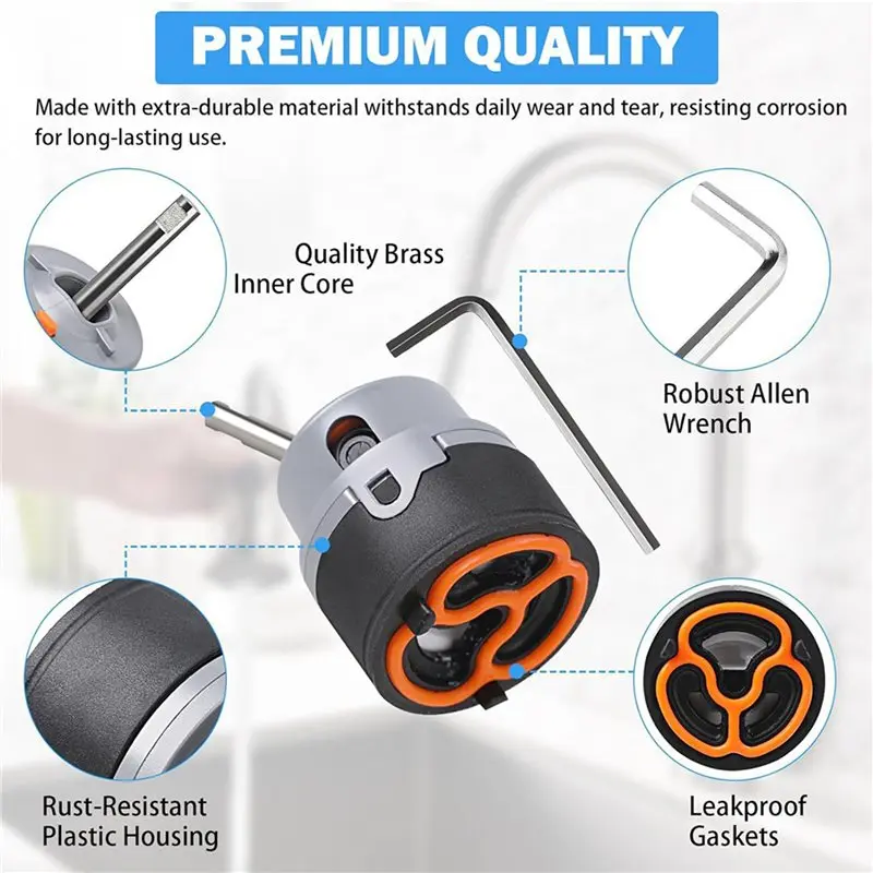 2025 Trend 2X RP50587 Filter Replacement For Single Handle Kitchen And Bathroom Faucet Repair Parts Universal Triangle Faucet