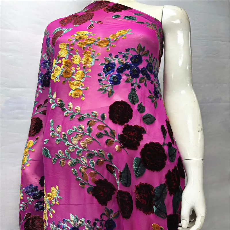 

5 ярдов, нигерийская флокированная бархатная кружевная ткань с блестками, байковая африканская тяжелая бусина и жемчуг для женщин, вечерние платья 12L89201