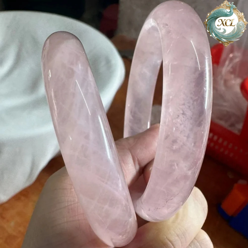 

Premium Natural Jade Bracelet + Exquisite Powder Crystal Bracelet Set - Handcrafted Natural Gemstone Jewelry & Spiritual Charm