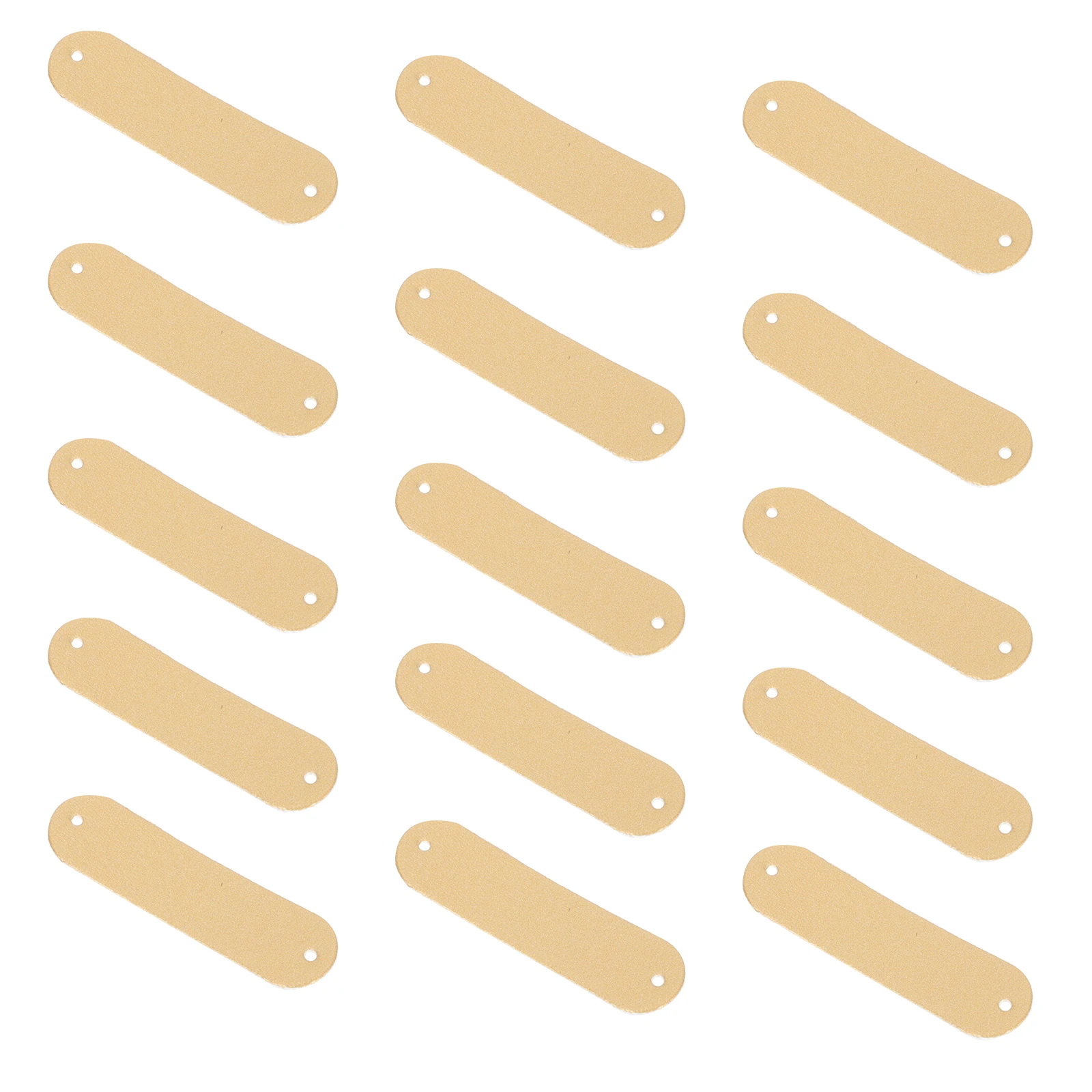 

100 Pcs Tag Blank Label Hat Tags Faux Labels for Handmade Items Sewing Project Clothing Garment Yellow Bulk