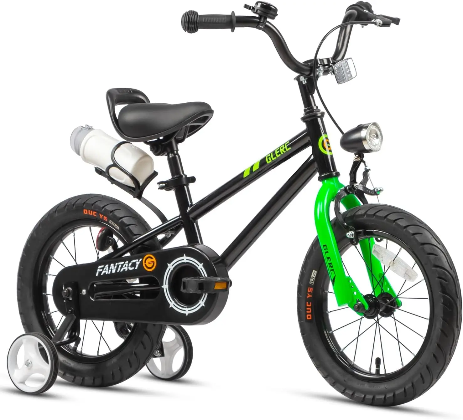 Children's Bicycle, 12-20 Inch Kids Bike for Boys and Girls Ages 2-13, Includes Training Wheels, Headlight, and Water Bottle Holder, Available in Multiple Colors